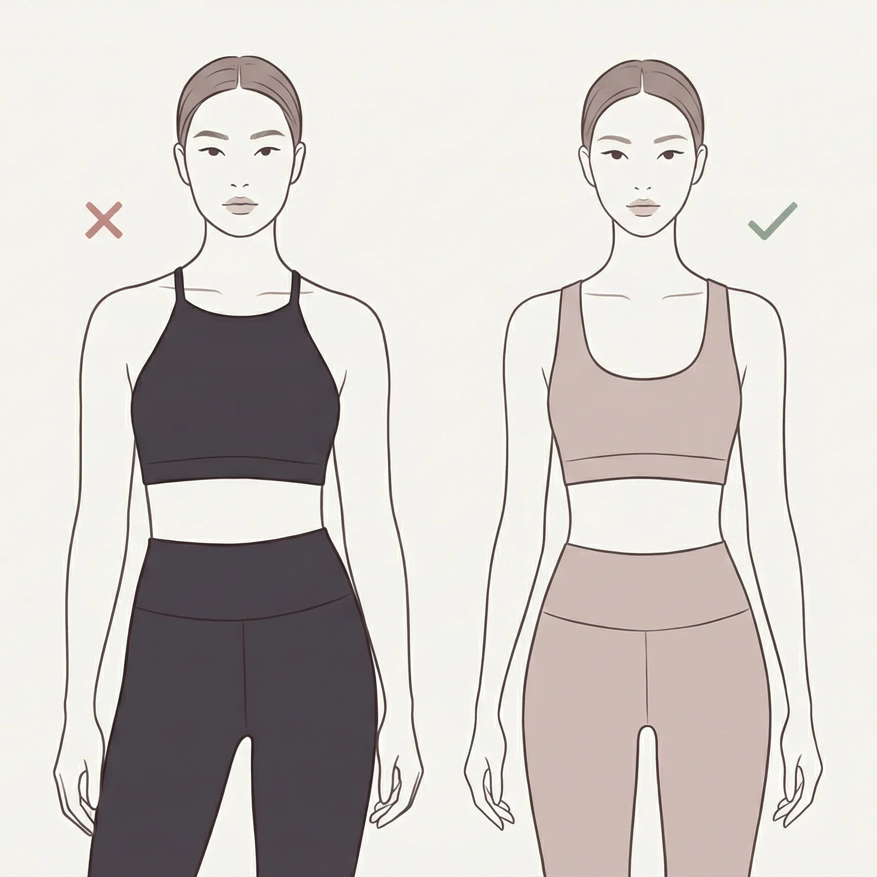 How to Choose a Sports Bra for an Apple-Shaped Body — A Styling Guide by 100%LIFE