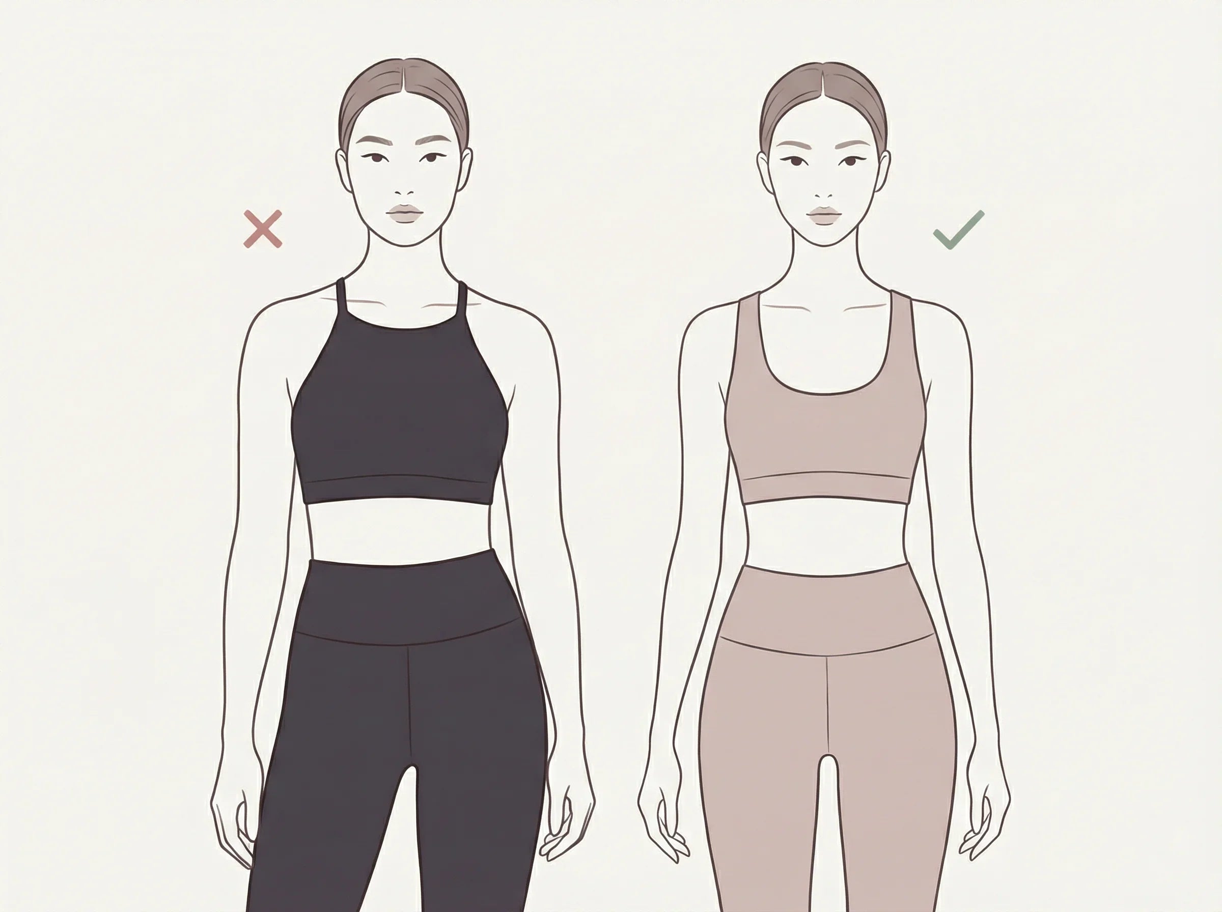 How to Choose a Sports Bra for an Apple-Shaped Body — A Styling Guide by 100%LIFE