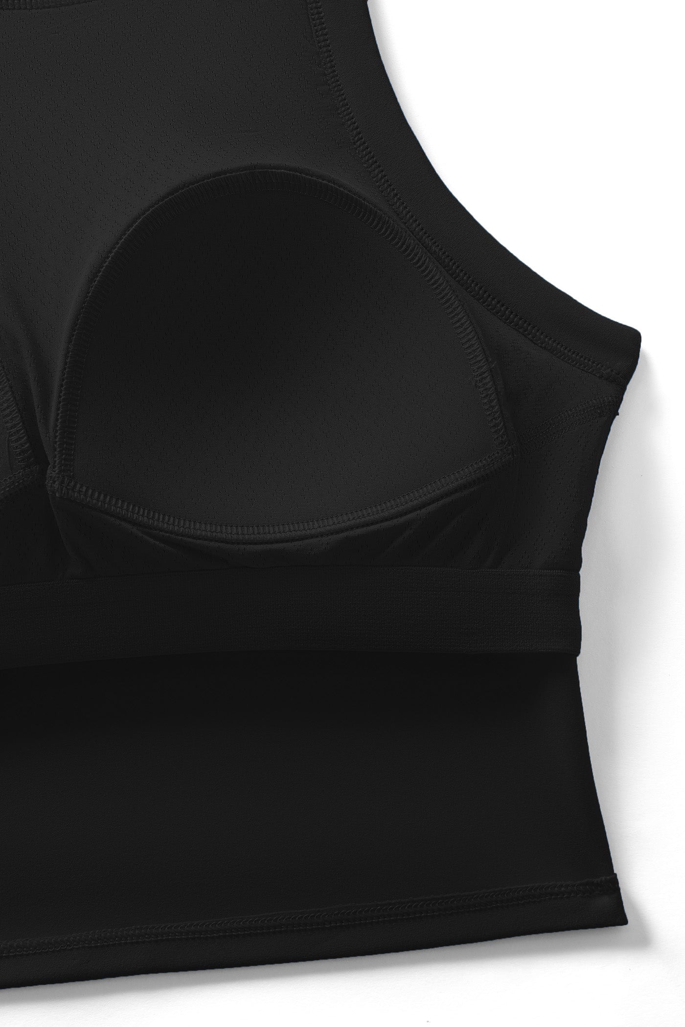 FEEL ZERO Racerback Crop Top - Black