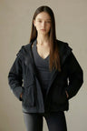 Model is 165cm and wears a size S