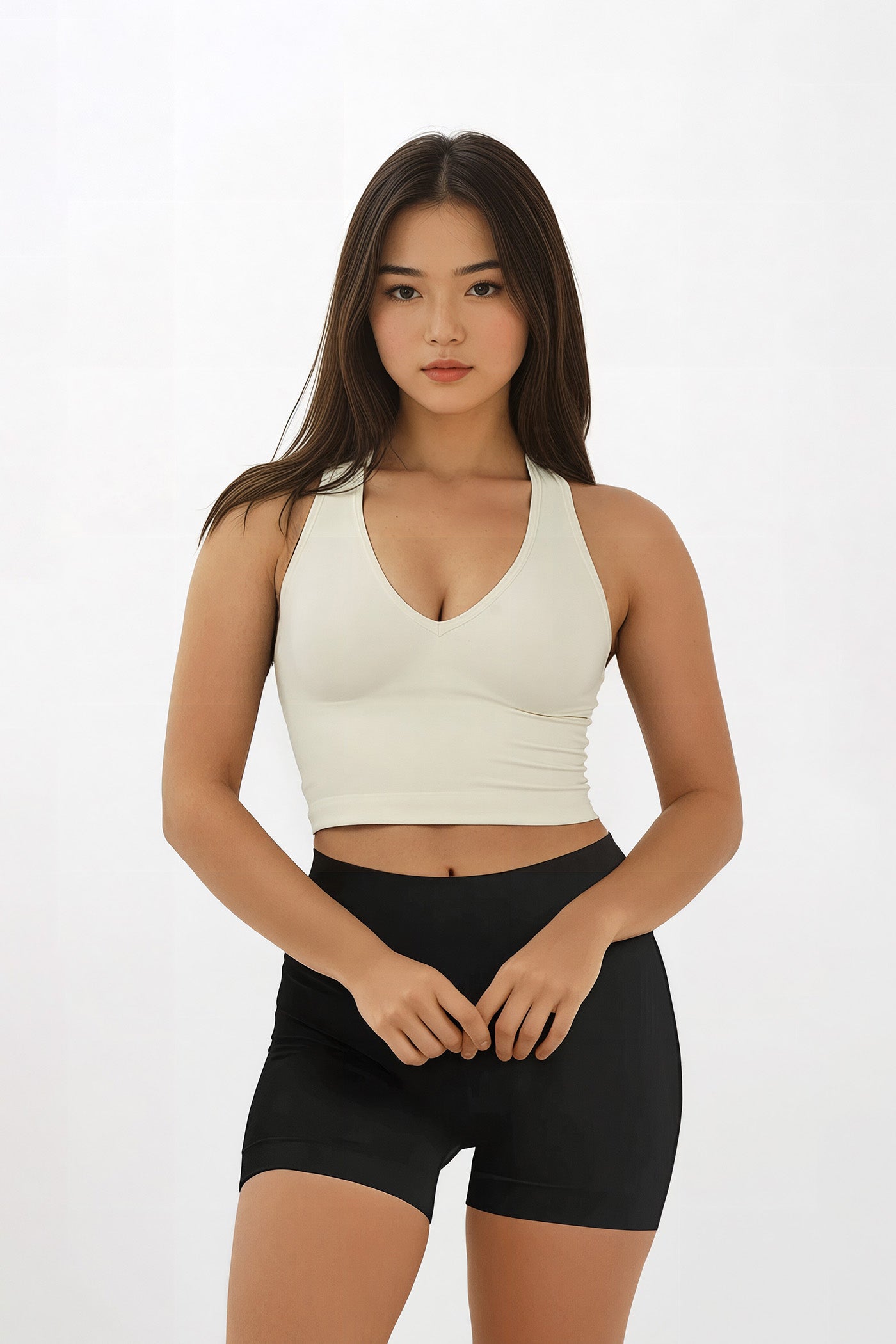 SEAMLESS Halter Tank - Butter